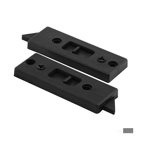 Prime-Line Tilt Latch, Black Plastic, for Vinyl Windows, 2-5/16 in. Hole Centers, Safety Lock Feature (1 Pair) F 2697
